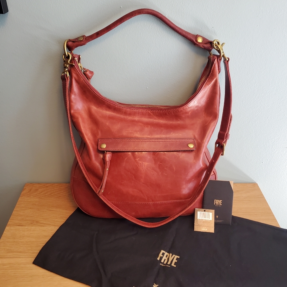 FRYE Melissa Large Zipper Hobo/Crossbody Purse